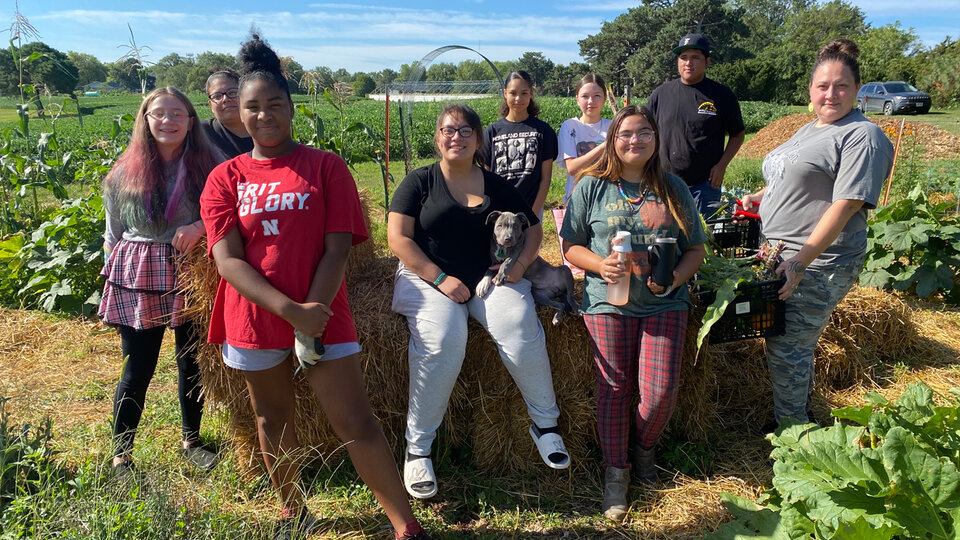 Indigenous Youth Food Sovereignty Program group photo 2023