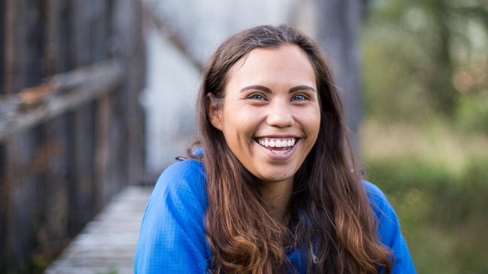 smiling young Indigenous woman 