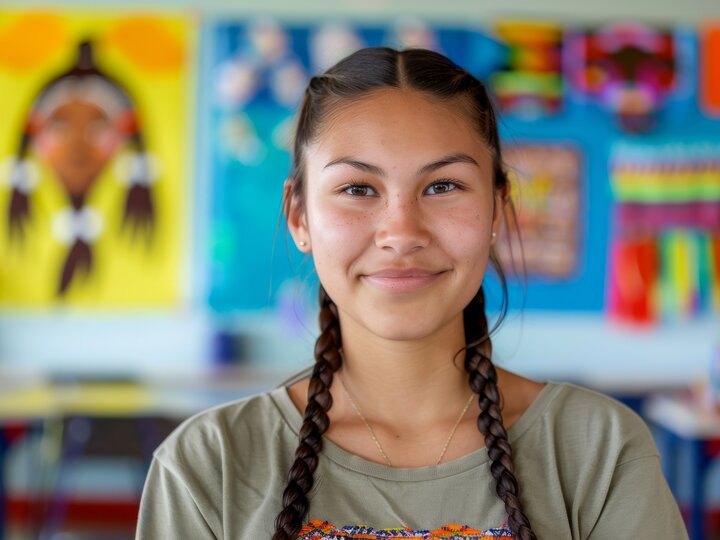 Indigenous high schooler